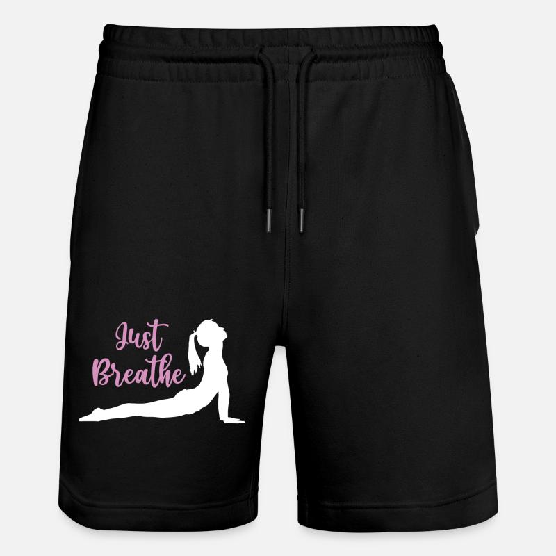 Idée cadeau de yoga - Namaste - Short de jogging bio TRAINER Stanley/Stella unisexe - noir