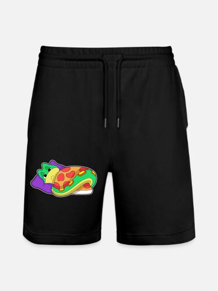 Snake Sleeping Blanket - Stanley/Stella Trainer Unisex Organic Jogging Shorts - black