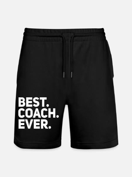 Best Coach Ever - Stanley/Stella Trainer Unisex Organic Jogging Shorts - black