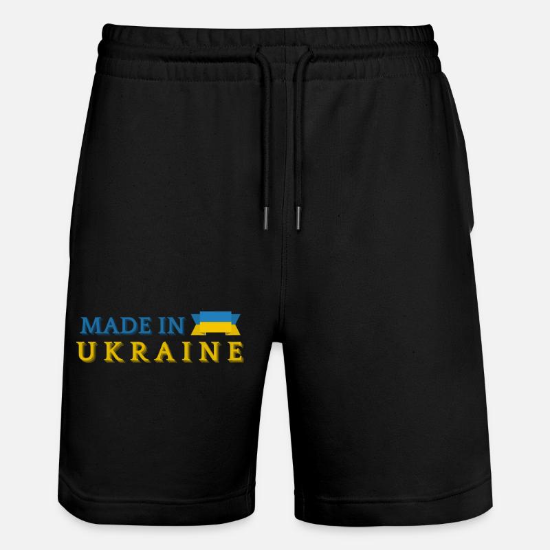 Fabriqué en Ukraine - Short de jogging bio TRAINER Stanley/Stella unisexe - noir