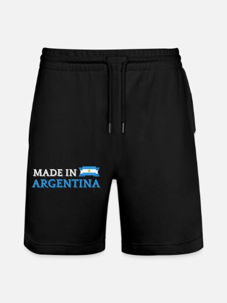Hergestellt in Argentinien - Stanley/Stella Unisex Bio Joggingshorts Trainer - Schwarz