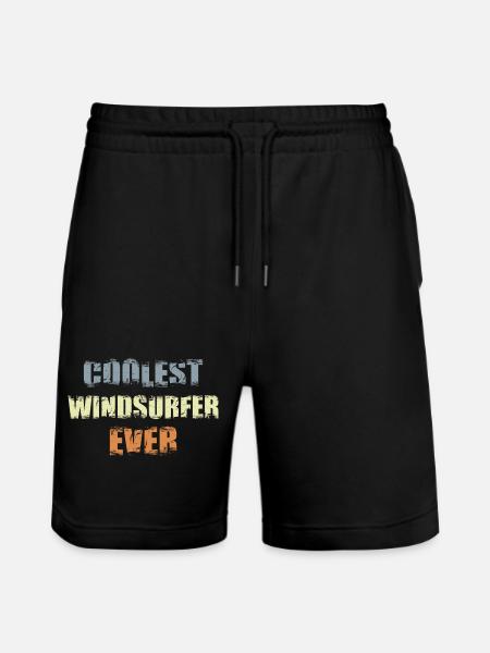 Cool windsurfer - Stanley/Stella Trainer Unisex Organic Jogging Shorts - black
