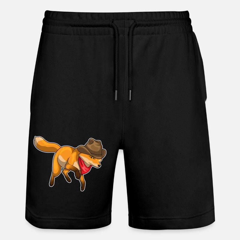 Fox Cowboy Cowboy Hat - Short de jogging bio TRAINER Stanley/Stella unisexe - noir