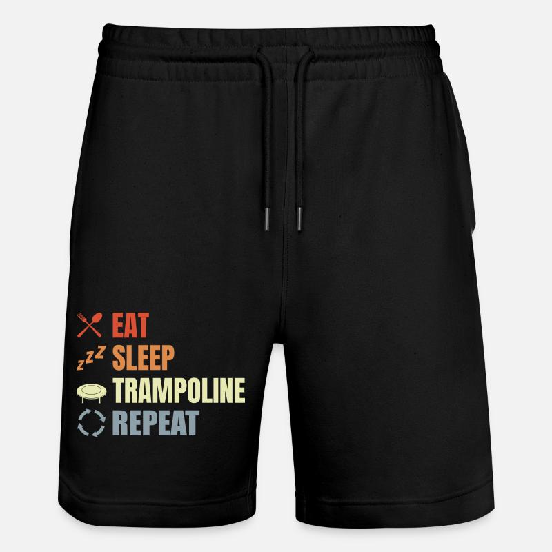 Trampoline Jumping Routine - Stanley/Stella Trainer Unisex Organic Jogging Shorts - black