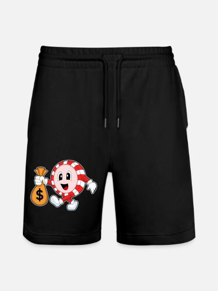 Poker Poker Chips - Stanley/Stella Trainer Unisex Organic Jogging Shorts - black