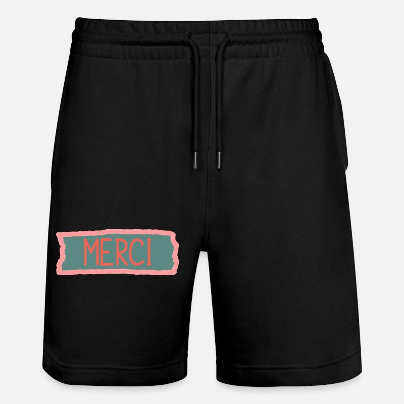 MERCI. MAÎTRESSE. MAÎTRE. MERCI MAÎTRESSE - Short de jogging bio TRAINER Stanley/Stella unisexe - noir