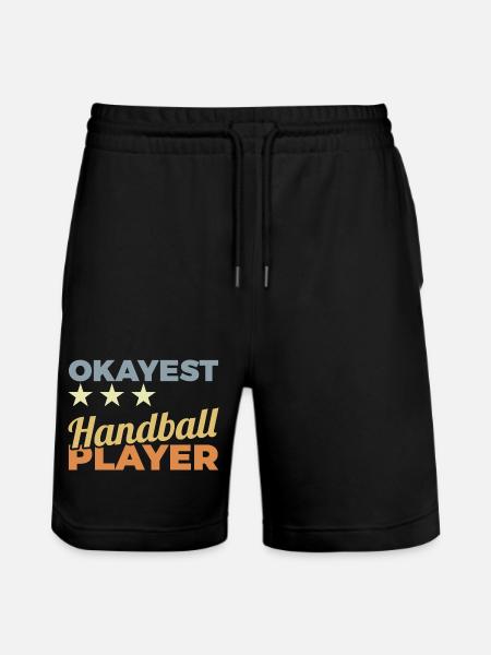Bester Handballspieler - Stanley/Stella Unisex Bio Joggingshorts Trainer  - Schwarz