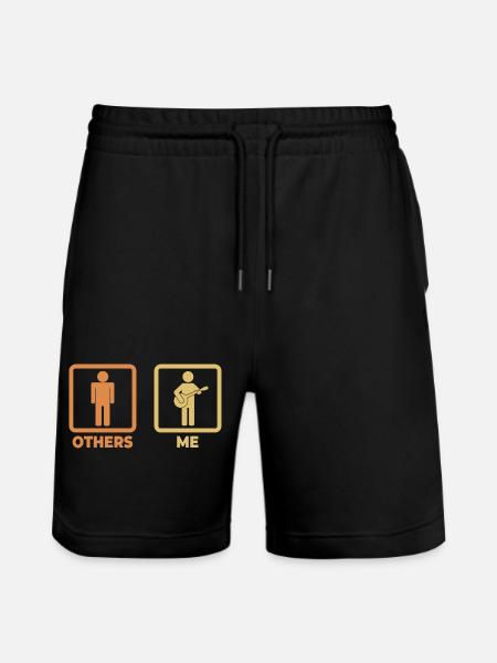 Banjospieler Terminplan - Stanley/Stella Unisex Bio Joggingshorts Trainer - Schwarz