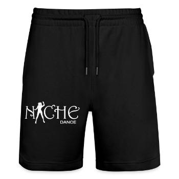 Dancing Dance Music - Stanley/Stella Unisex Bio Joggingshorts Trainer  - Schwarz - Vorne - Nik (191cm) & Marisol (170cm)