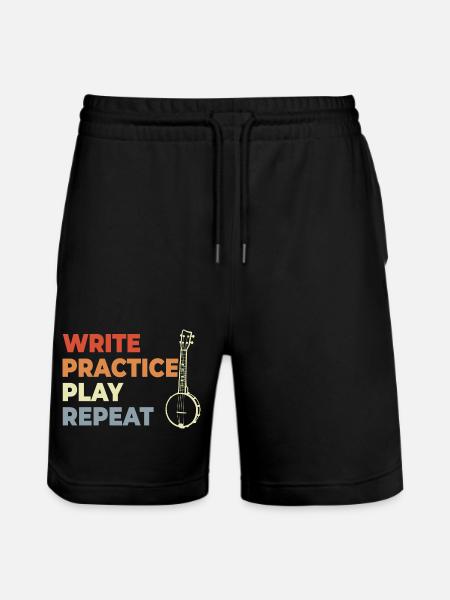 Banjo Motivation - Stanley/Stella Unisex Bio Joggingshorts Trainer  - Schwarz