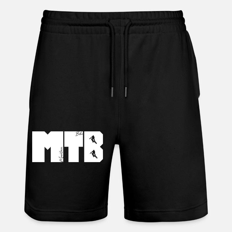 MTB Schriftzug - Stanley/Stella Unisex Bio Joggingshorts Trainer  - Schwarz