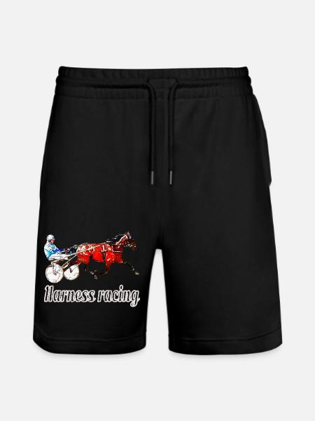 Traber Design with Lettering - Stanley/Stella Trainer Unisex Organic Jogging Shorts - black