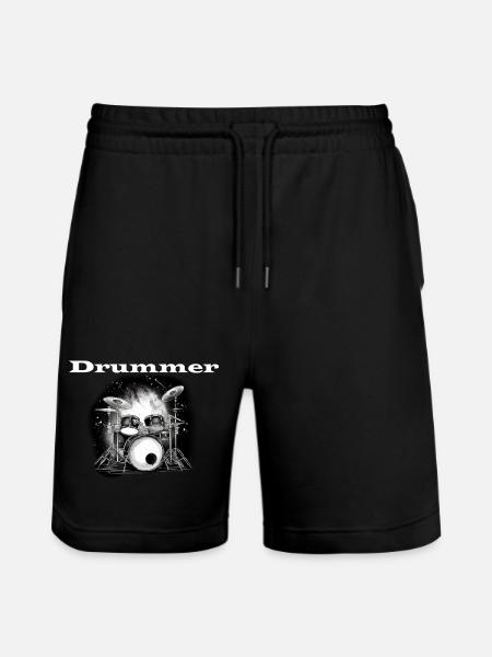 Batteur blanc - Short de jogging bio TRAINER Stanley/Stella unisexe - noir