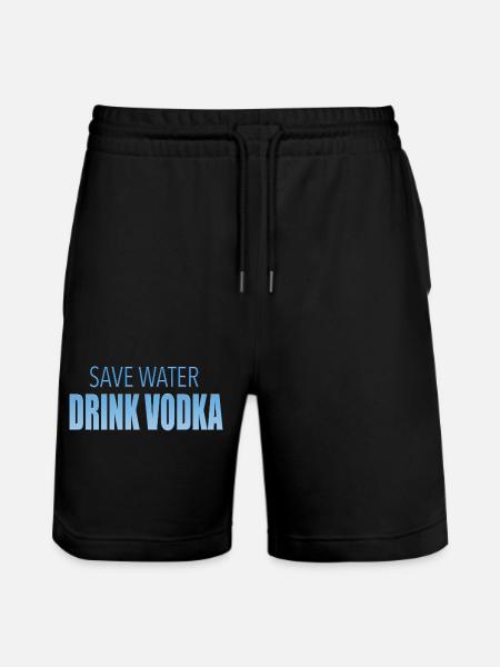 Vodka - Stanley/Stella Unisex Bio Joggingshorts Trainer - Schwarz