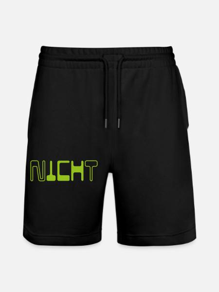 Nicht ICH - ICH Nicht  - Stanley/Stella Unisex Bio Joggingshorts Trainer  - Schwarz
