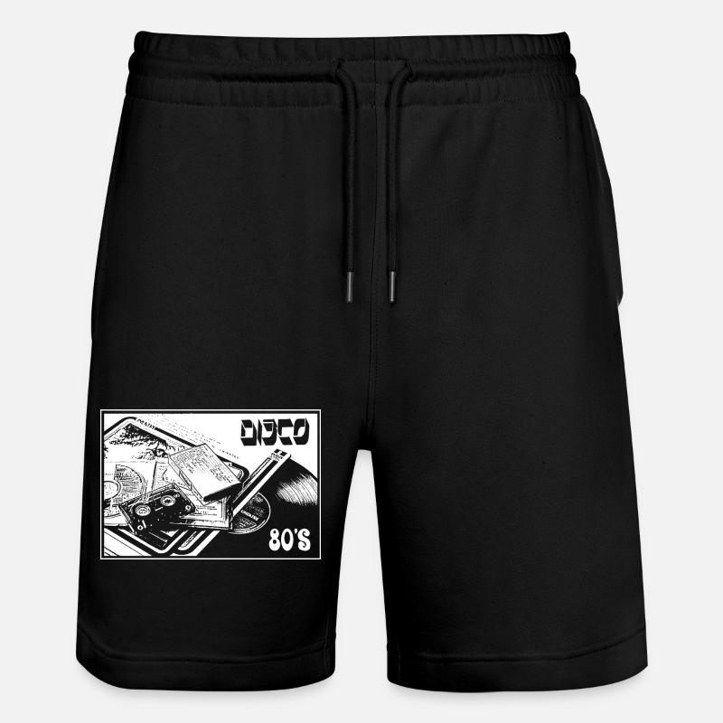 DISKOTHEK - Stanley/Stella Unisex Bio Joggingshorts Trainer  - Schwarz