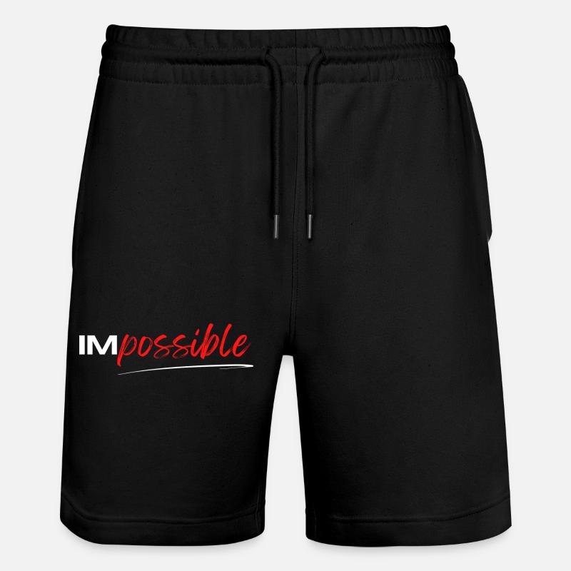 Cadeau 'IM Possible', Motivation Sportive - Short de jogging bio TRAINER Stanley/Stella unisexe - noir