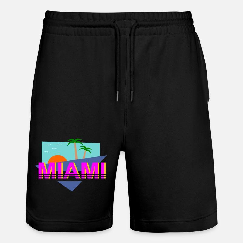 Miami Rétro - Short de jogging bio TRAINER Stanley/Stella unisexe - noir