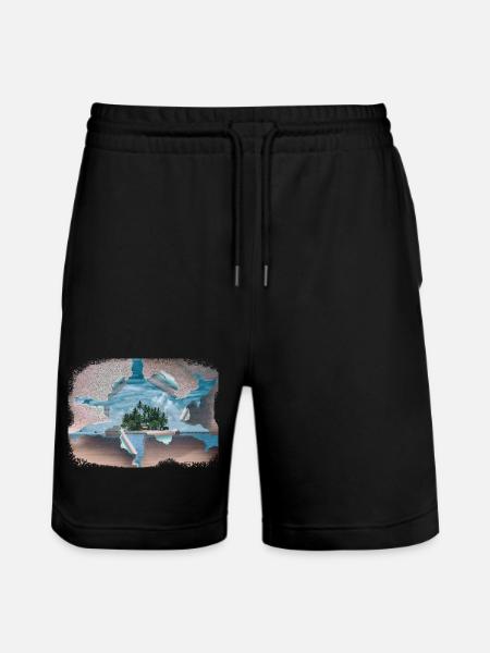 Le rêve de l’île - Short de jogging bio TRAINER Stanley/Stella unisexe - noir