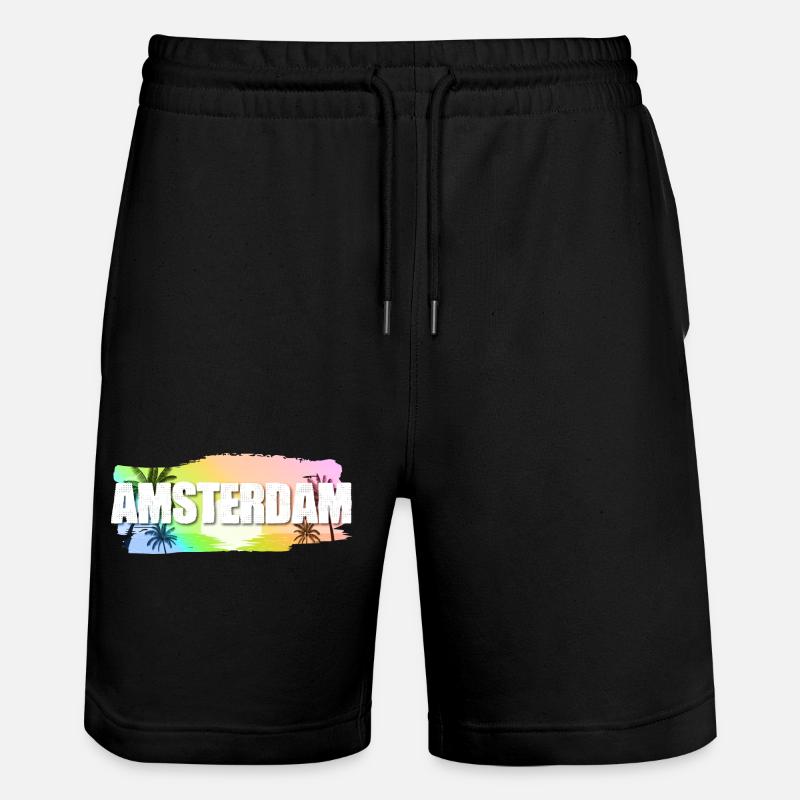 Amsterdam - Short de jogging bio TRAINER Stanley/Stella unisexe - noir