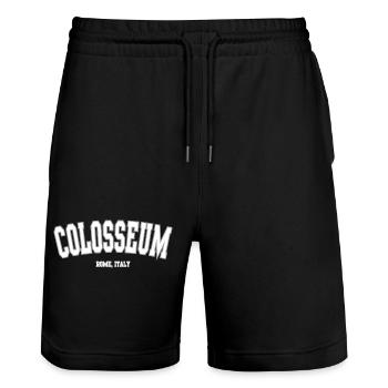 Kolosseum Kulturerbe Rom Italien - Stanley/Stella Unisex Bio Joggingshorts Trainer  - Schwarz - Vorne - Nik (191cm) & Marisol (170cm)