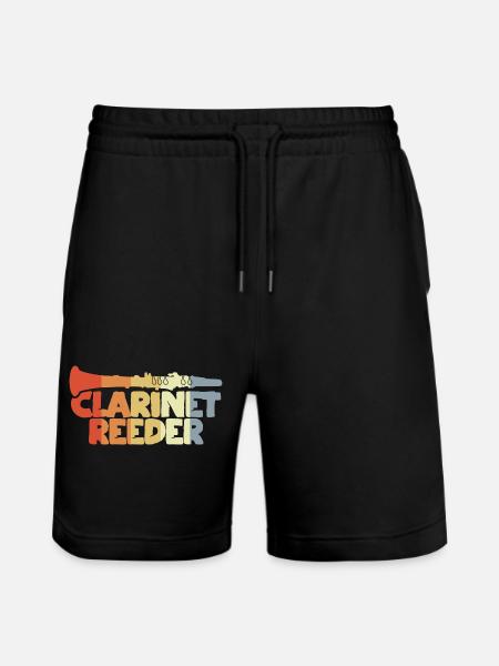 Clarinet reed - Stanley/Stella Trainer Unisex Organic Jogging Shorts - black