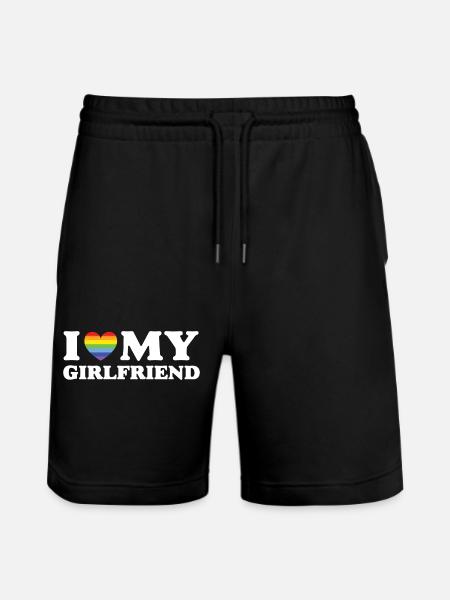J’aime ma copine - LGBTQ - Short de jogging bio TRAINER Stanley/Stella unisexe - noir