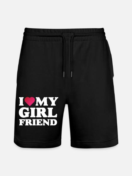 J’aime ma petite amie - Short de jogging bio TRAINER Stanley/Stella unisexe - noir