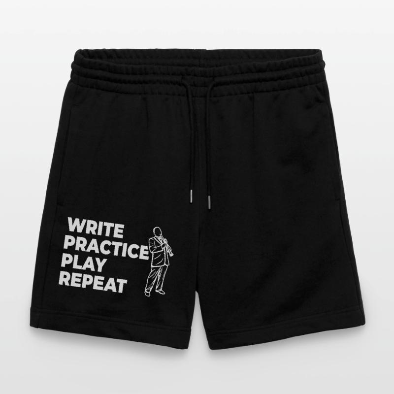 Writing, practicing, playing, repeating Stanley/Stella Trainer Unisex Organic Jogging Shorts