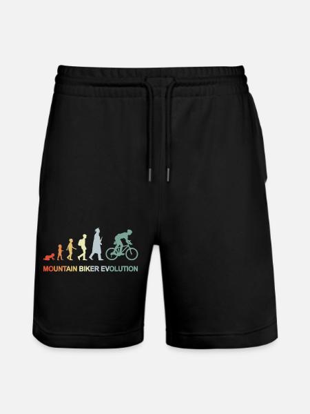 Mountainbiker Evolution - Stanley/Stella Unisex Bio Joggingshorts Trainer  - Schwarz