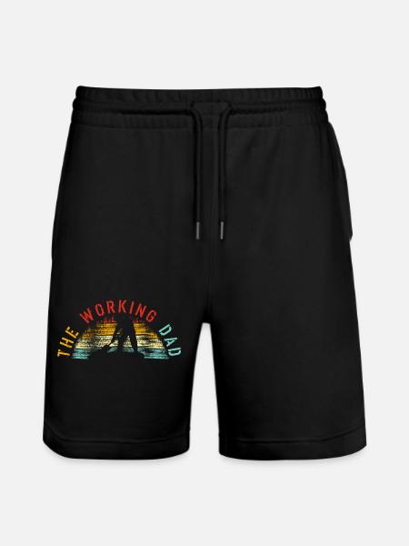 Der Working Dad-Jahrgang - Stanley/Stella Unisex Bio Joggingshorts Trainer - Schwarz