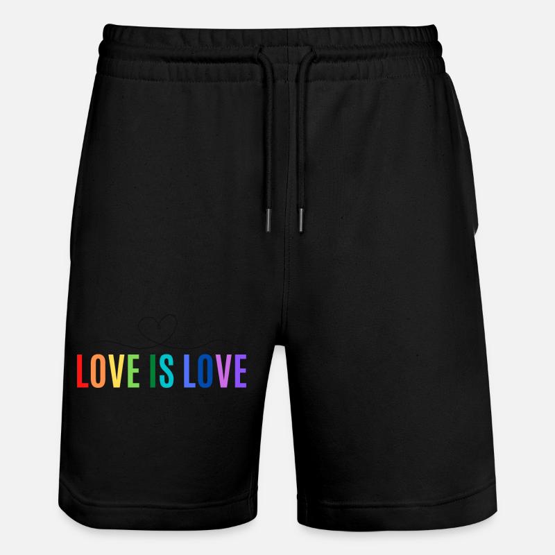 L’AMOUR EST L’AMOUR - Short de jogging bio TRAINER Stanley/Stella unisexe - noir