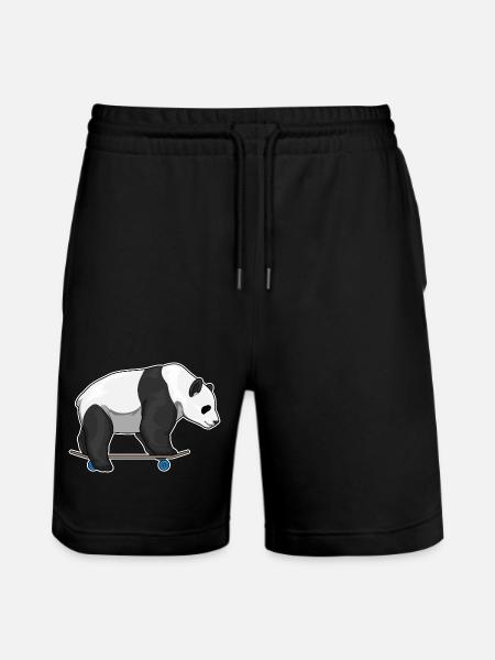 Panda Skater Skateboard - Short de jogging bio TRAINER Stanley/Stella unisexe - noir