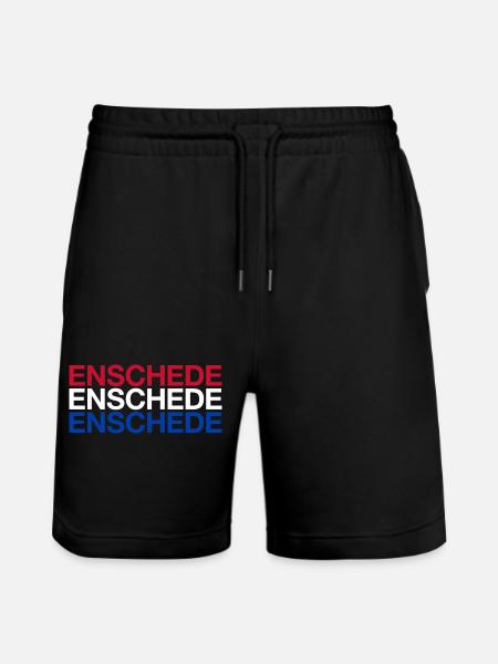 ENSCHEDE Netherlands Niederlande Flgge - Stanley/Stella Trainer Unisex Organic Jogging Shorts - black