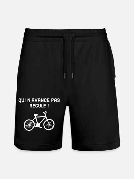 qui n‘avance pas recule - Short de jogging bio TRAINER Stanley/Stella unisexe - noir