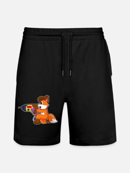 Fureur Fox Craftsman - Short de jogging bio TRAINER Stanley/Stella unisexe - noir