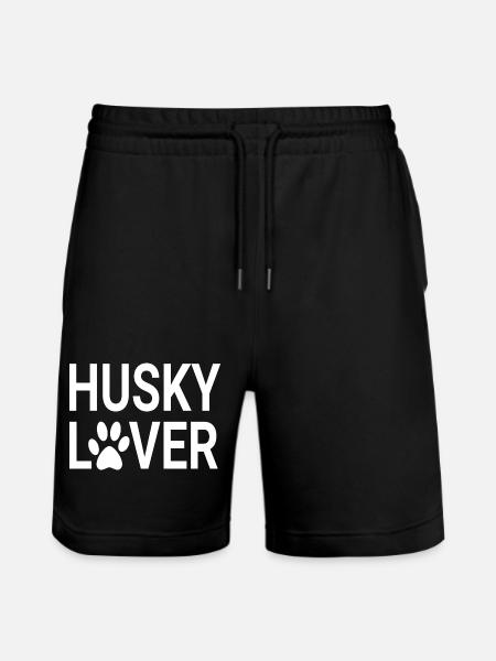 Husky-Liebhaber, Husky-Mütter, Husky-Väter - Stanley/Stella Unisex Bio Joggingshorts Trainer  - Schwarz
