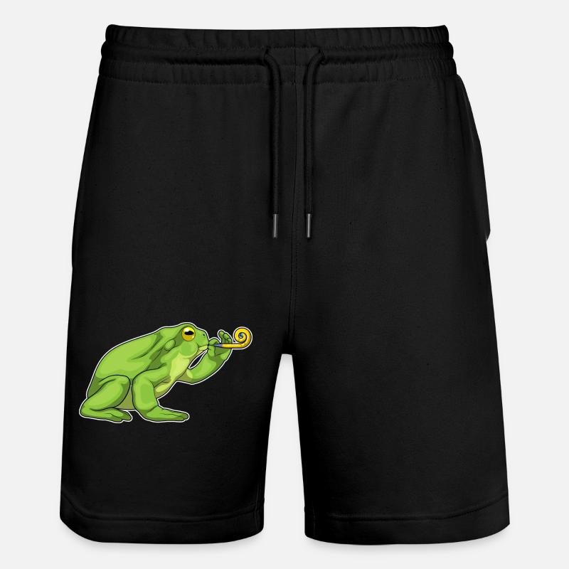 Frog Birthday Toad - Stanley/Stella Trainer Unisex Organic Jogging Shorts - black