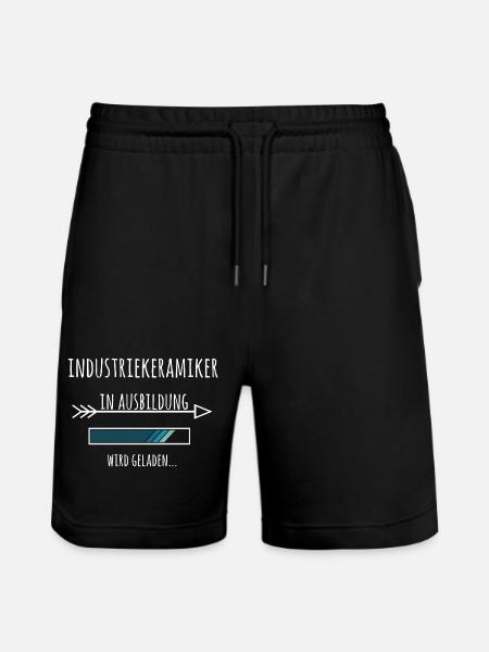 Industriekeramiker Ausbildung Beruf Geschenk - Stanley/Stella Unisex Bio Joggingshorts Trainer - Schwarz