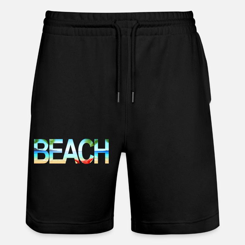 Plage - Short de jogging bio TRAINER Stanley/Stella unisexe - noir