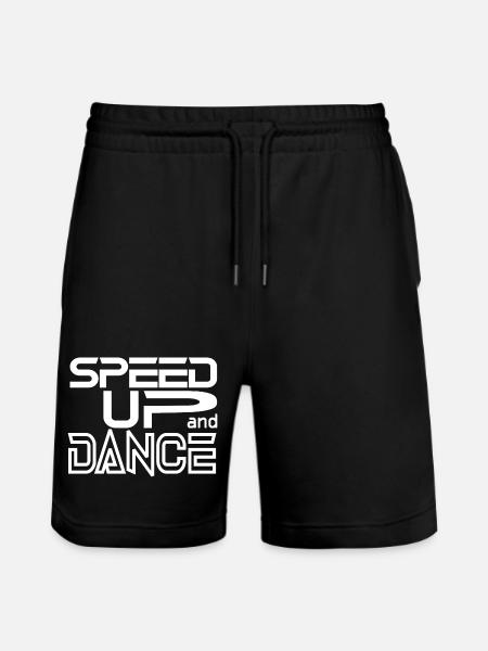 Speed up and Dance - Stanley/Stella Trainer Unisex Organic Jogging Shorts - black