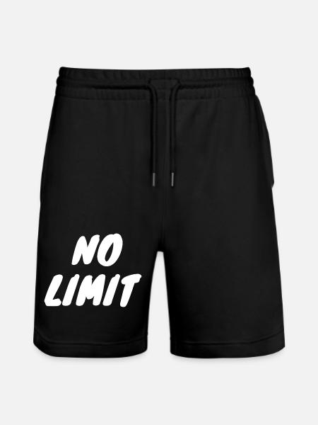 no limit - Short de jogging bio TRAINER Stanley/Stella unisexe - noir