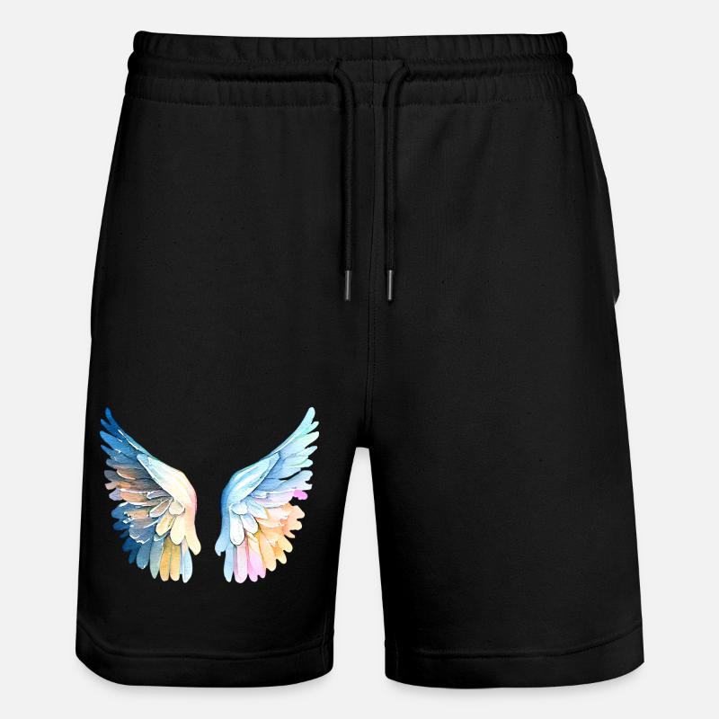 Ailes d'Ange Pastel Angelwings - Stanley/Stella Trainer Unisex Organic Jogging Shorts - black