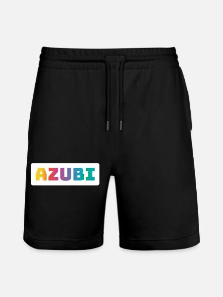 Azubi Tshirt coloured - Stanley/Stella Unisex Bio Joggingshorts Trainer  - Schwarz