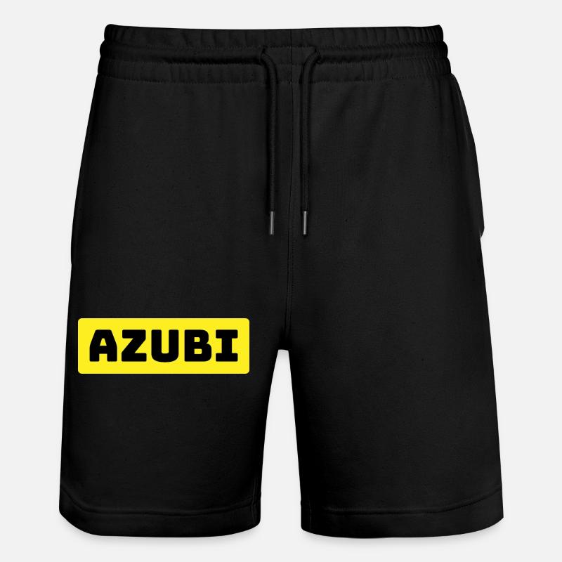 Azubi Tshirt yellow - Stanley/Stella Unisex Bio Joggingshorts Trainer  - Schwarz