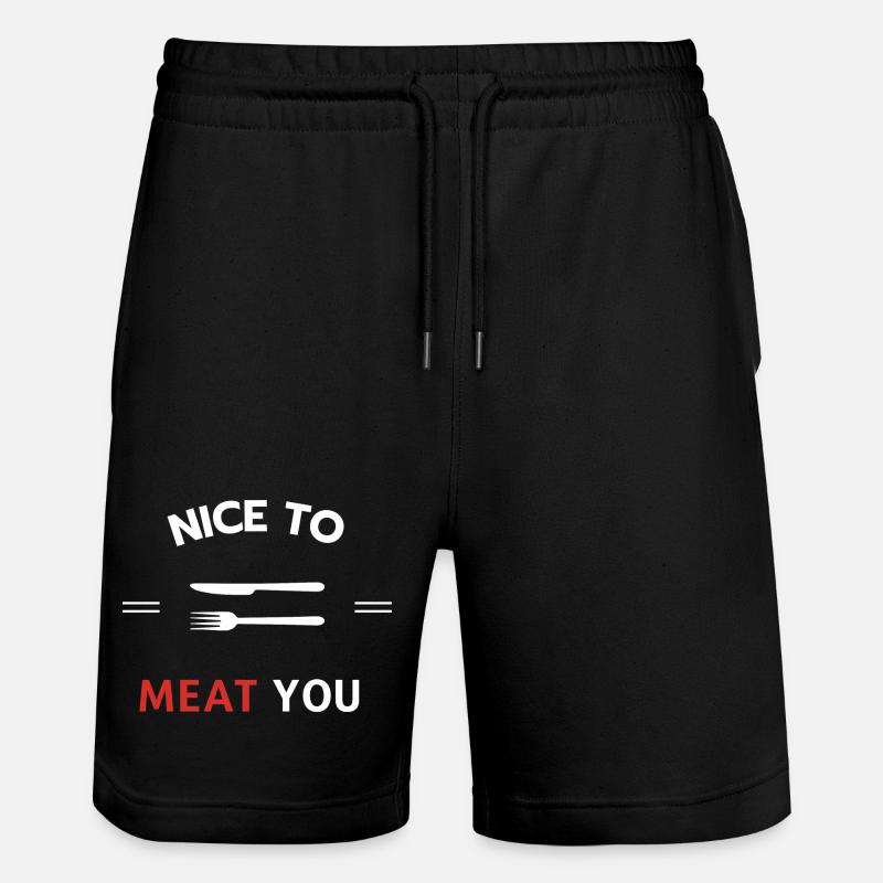 Nice to meat you - Short de jogging bio TRAINER Stanley/Stella unisexe - noir