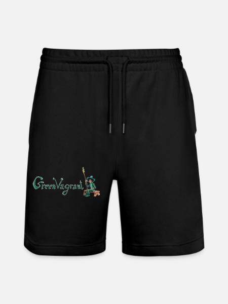 The Green Wanderer - Stanley/Stella Trainer Unisex Organic Jogging Shorts - black