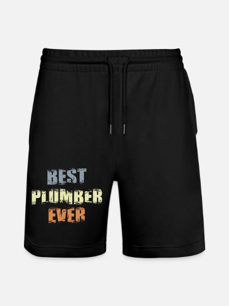 Bester Klempner - Stanley/Stella Unisex Bio Joggingshorts Trainer - Schwarz