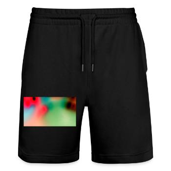 Étoile heureuse - Short de jogging bio TRAINER Stanley/Stella unisexe - noir - Devant - Nik (191cm) & Marisol (170cm)