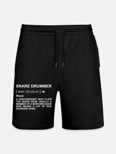 Drummer Definition - Stanley/Stella Trainer Unisex Organic Jogging Shorts - black
